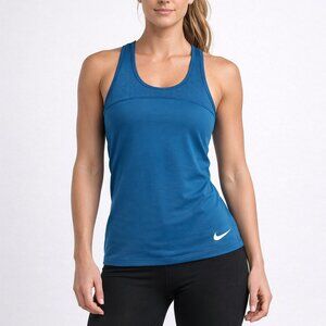 NIKE Pro women's HYPERCOOL Blue tank SIZE SMALL- workout gym